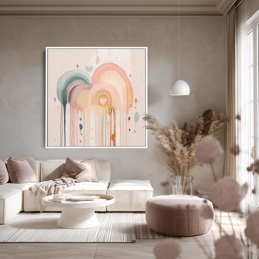 Rainbow Drizzle Abstract Style A