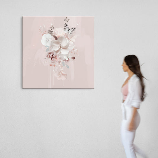 Pink Petal Veil Abstract