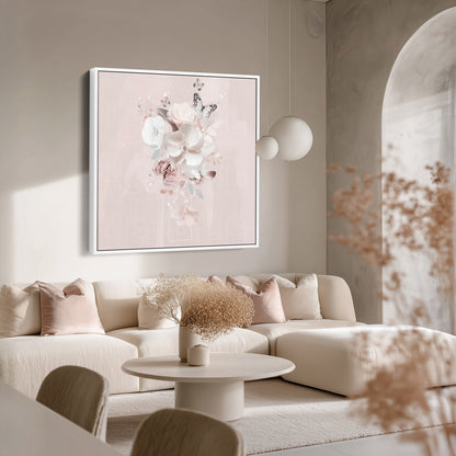 Pink Petal Veil Abstract