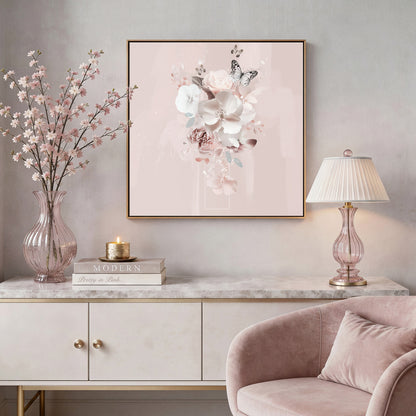 Pink Petal Veil Abstract