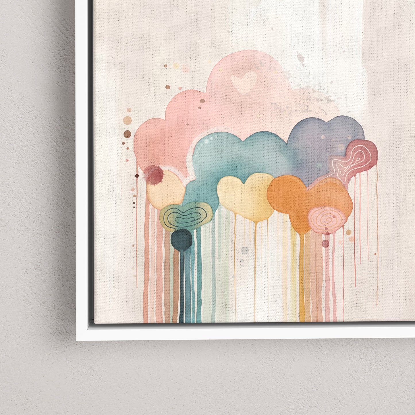 Rainbow Drizzle Abstract Style B