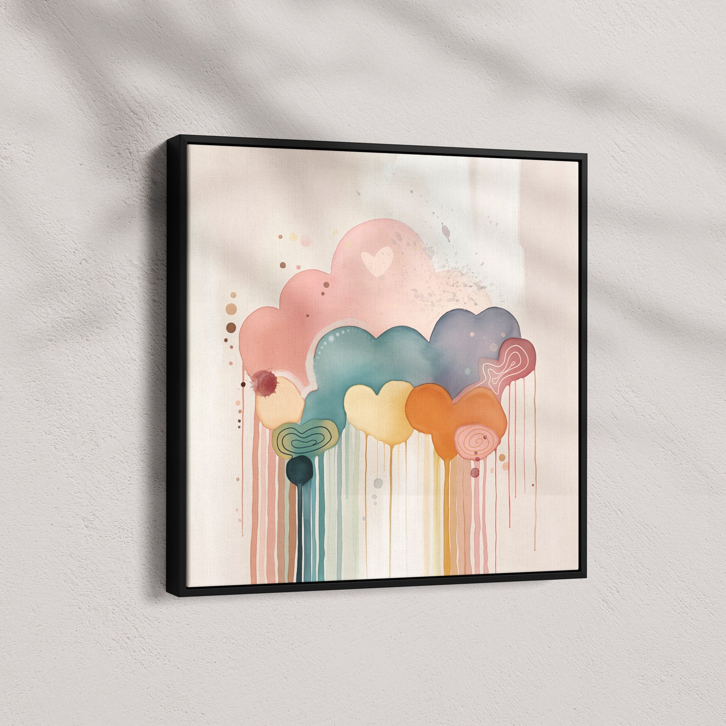 Rainbow Drizzle Abstract Style B