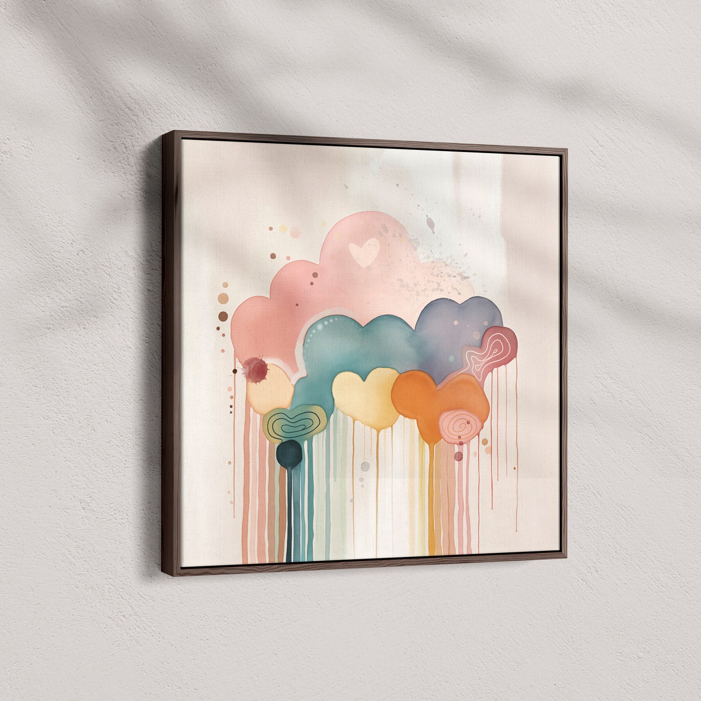 Rainbow Drizzle Abstract Style B