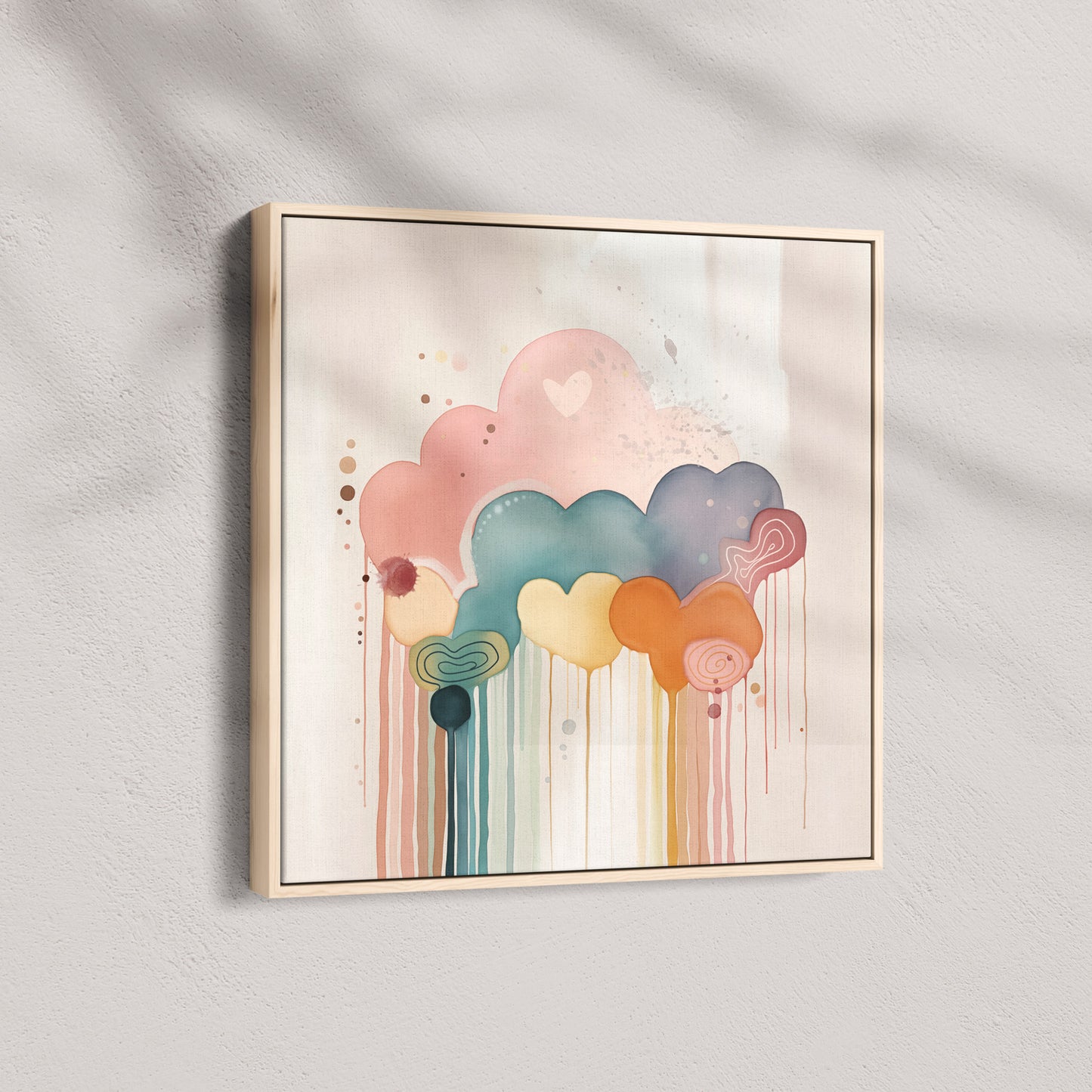 Rainbow Drizzle Abstract Style B