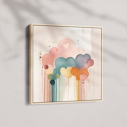 Rainbow Drizzle Abstract Style B