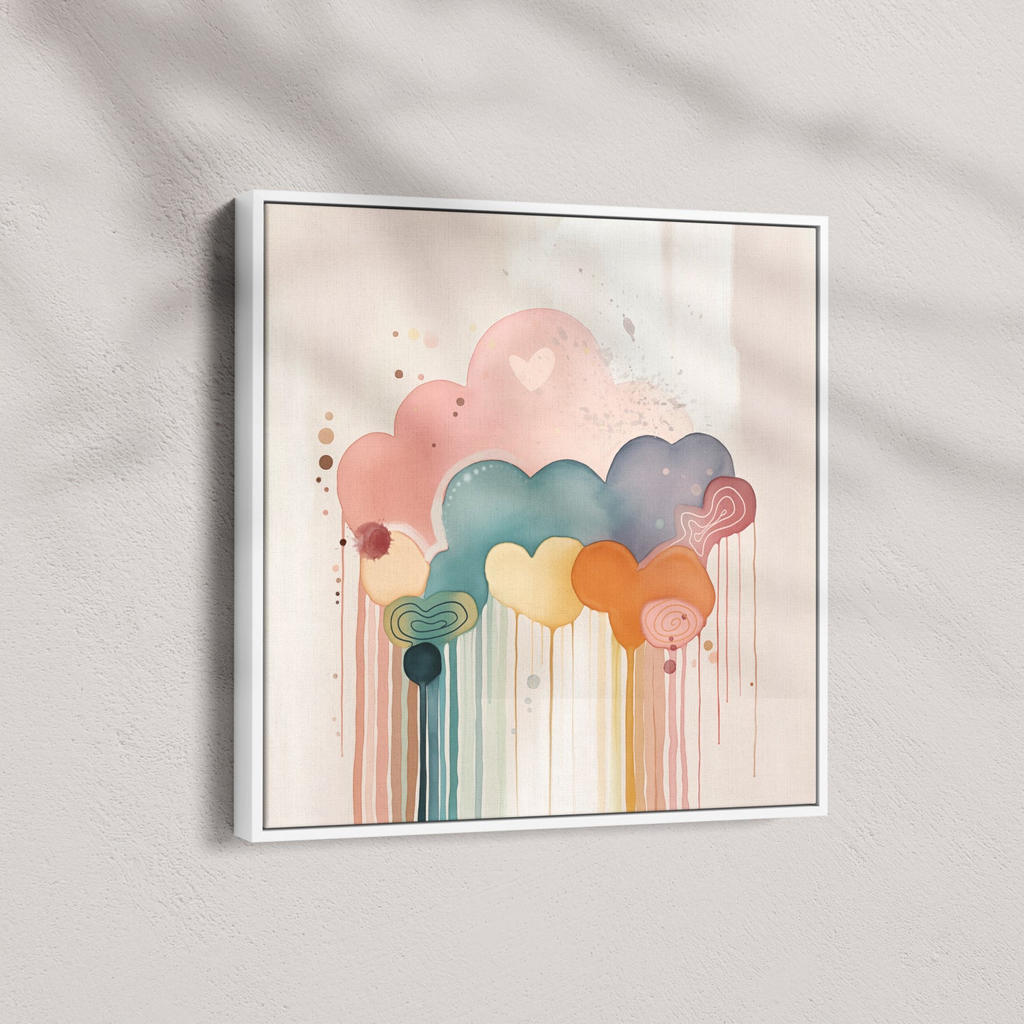 Rainbow Drizzle Abstract Style B