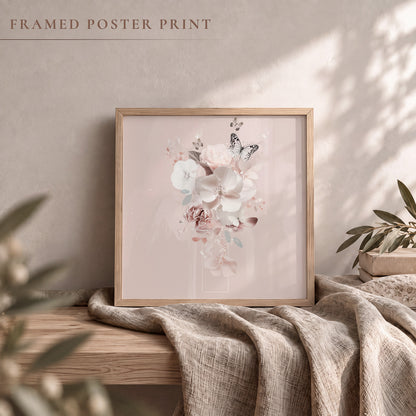 Pink Petal Veil Abstract